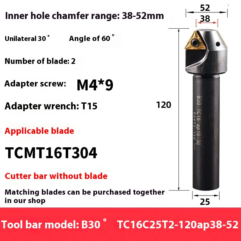 6039 Machining center 15 20 25 30 35 40 45 50 55 60 65 70 75 degree chamfering toolholder TCMT Shandong Denso Pricision Tools Co.,Ltd.